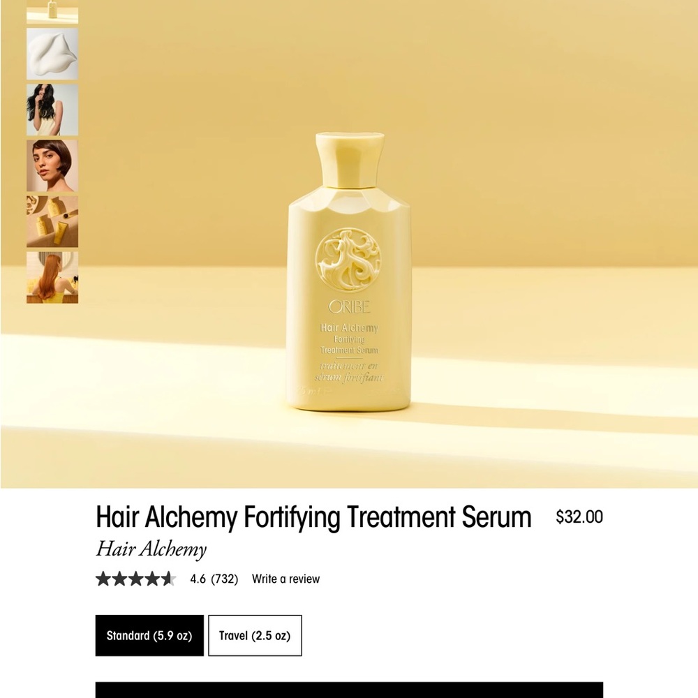 2 Bottles Oribe Hair Alchemy Hair Fortifying Serum